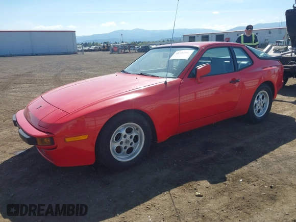 1984 Porsche 944 with VIN WP0AA0948EN456264, listed as a IAAI auction lot 42134801 with 54,339 mi miles and . Bid and sale history available at carsss.com. Image 17.