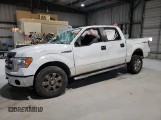 2013 Ford F-150 XL with VIN 1FTFW1EF5DKF14464, listed as a Copart auction lot 44739585 with 348,468 mi miles and Salvage Title. Bid and sale history available at carsss.com. Image 1.