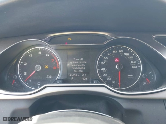 2013 Audi A4 Premium Plus with VIN WAUFFAFL7DN037942, listed as a IAAI auction lot 41766737 with 141,008 mi miles. Bid and sale history available at carsss.com. Image 7.