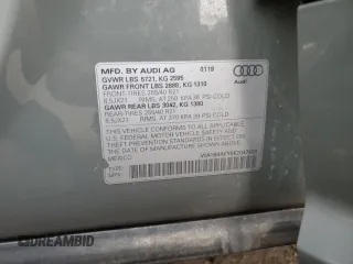 2019 Audi SQ5 Premium Plus with VIN WA1B4AFY5K2047400, listed as a Copart auction lot 46266904 with 24,304 mi miles and . Bid and sale history available at DreamBid. Image 12.