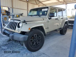 2018 Jeep Wrangler JK Unlimited Sahara with VIN 1C4BJWEGXJL889159, listed as a Copart auction lot 76523774 with 77,528 mi miles and Salvage Title. Bid and sale history available at carsss.com. Image 1.