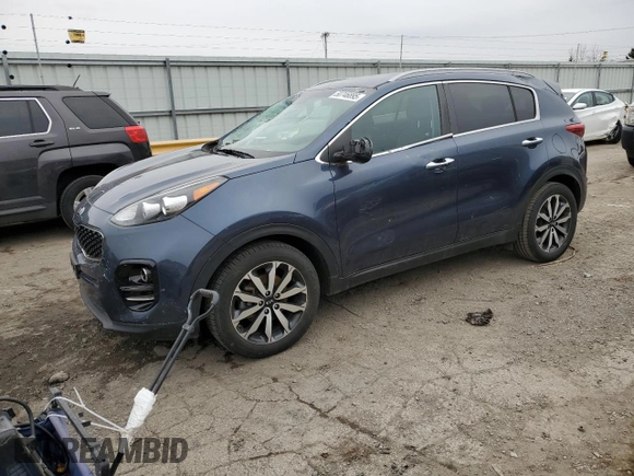 2017 Kia Sportage EX with VIN KNDPN3AC0H7221529, listed as a Copart auction lot 50746895 with 70,557 mi miles and Salvage Title. Bid and sale history available at carsss.com. Image 1.
