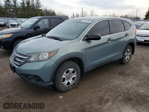 2013 Honda CR-V LX with VIN 2HKRM3H35DH001763, listed as a Copart auction lot 51514265 with 315,922 mi miles and Clean Title. Bid and sale history available at carsss.com. Image 1.