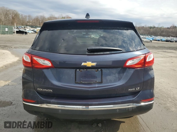 2018 Chevrolet Equinox LT with VIN 3GNAXSEV0JS552678, listed as a Copart auction lot 53237415 with 58,370 mi miles and Salvage Title. Bid and sale history available at carsss.com. Image 6.