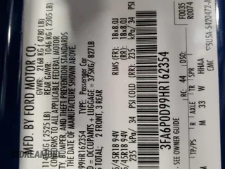 2017 Ford Fusion Titanium z VIN 3FA6P0D99HR162354, wystawiony jako Copart lot #61753395 z przebiegiem 100 678 mil mil oraz Szkoda całkowita • Salvage title. Historia ofert i sprzedaży dostępna na DreamBid. Obrazek 13.