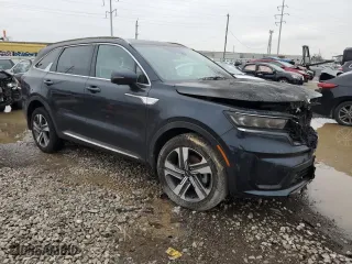 2023 Kia Sorento Hybrid SX Prestige with VIN KNDRKDLG0P5187805, listed as a Copart auction lot 84380234 with 0 mi miles and Salvage Title. Bid and sale history available at carsss.com. Image 4.