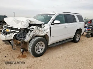 2018 Chevrolet Tahoe LS z VIN 1GNSKAKC4JR149743, wystawiony jako Copart lot #50081815 z przebiegiem 52 005 mil mil oraz Szkoda całkowita • Salvage title. Historia ofert i sprzedaży dostępna na DreamBid. Obrazek 1.