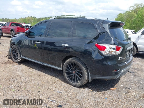 2016 Nissan Pathfinder SV with VIN 5N1AR2MN7GC659998, listed as a IAAI auction lot 41935314 with 96,186 mi miles. Bid and sale history available at carsss.com. Image 3.