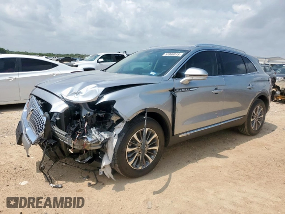 2021 Lincoln Nautilus Standard with VIN 2LMPJ6J97MBL10890, listed as a Copart auction lot 57860015 with 7,052 mi miles and Salvage title. Bid and sale history available at DreamBid. Image 1.