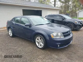 2013 Dodge Avenger SXT with VIN 1C3CDZCG7DN582562, listed as a IAAI auction lot 42084933 with 48,537 mi miles and . Bid and sale history available at carsss.com. Image 1.