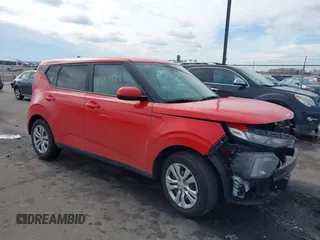 2022 Kia Soul LX with VIN KNDJ23AU4N7157451, listed as a IAAI auction lot 41659563 with 39,250 mi miles. Bid and sale history available at carsss.com. Image 1.