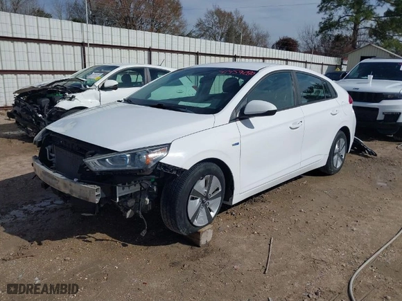 2018 Hyundai Ioniq Hybrid Blue with VIN KMHC65LC9JU100375, listed as a IAAI auction lot 41459280 with 85,209 mi miles. Bid and sale history available at carsss.com. Image 2.