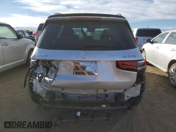 2021 Mercedes-Benz GLB with VIN W1N4M5BB9MW080749, listed as a Copart auction lot 77532624 with 39,600 mi miles and Salvage Title. Bid and sale history available at carsss.com. Image 6.