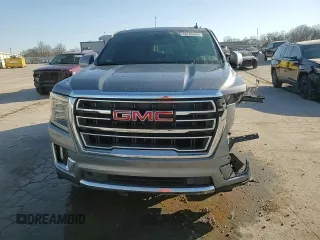 2021 GMC Yukon SLT with VIN 1GKS1BKD9MR194633, listed as a Copart auction lot 48762645 with 56,502 mi miles and Salvage Title. Bid and sale history available at carsss.com. Image 14.