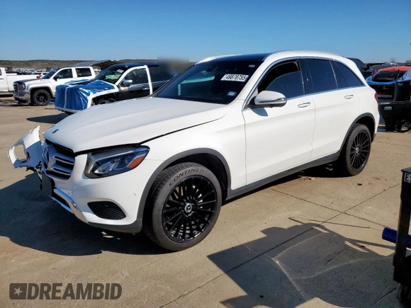 2018 Mercedes-Benz GLC with VIN WDC0G4JB5JV038552, listed as a Copart auction lot 49878755 with 70,196 mi miles and Salvage Title. Bid and sale history available at carsss.com. Image 1.