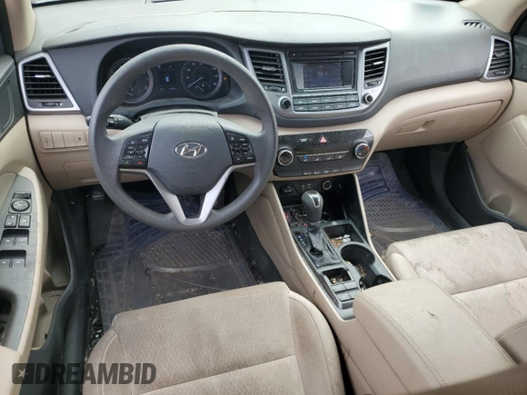 2017 Hyundai Tucson Sport z VIN KM8J33A24HU528007, wystawiony jako Copart lot #54540415 z przebiegiem 83 556 mil mil oraz Szkoda całkowita • Salvage title. Historia ofert i sprzedaży dostępna na DreamBid. Obrazek 8.