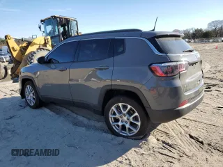2024 Jeep Compass Latitude Lux with VIN 3C4NJDFN8RT599968, listed as a Copart auction lot 47400875 with 13,593 mi miles and Salvage title. Bid and sale history available at DreamBid. Image 2.