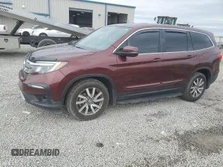 2019 Honda Pilot EX-L with VIN 5FNYF5H53KB024456, listed as a Copart auction lot 56198655 with 122,842 mi miles and Salvage title. Bid and sale history available at DreamBid. Image 1.