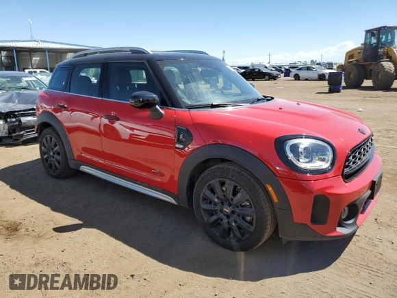 2022 MINI Countryman Cooper S with VIN WMZ83BR07N3N49807, listed as a Copart auction lot 67963784 with 23,170 mi miles and Salvage Title. Bid and sale history available at carsss.com. Image 4.