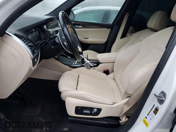 2019 BMW X3 sDrive30i with VIN 5UXTR7C56KLF24971, listed as a Copart auction lot 43018555 with 101,039 mi miles and Salvage Title. Bid and sale history available at carsss.com. Image 7.