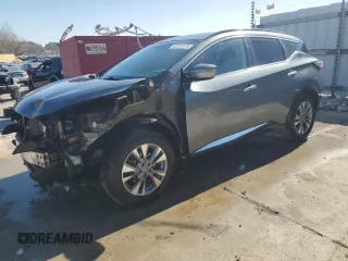 2016 Nissan Murano Platinum with VIN 5N1AZ2MGXGN101553, listed as a Copart auction lot 48137575 with 123,891 mi miles and Salvage Title. Bid and sale history available at carsss.com. Image 1.
