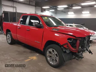 2020 Ram 1500 Big Horn with VIN 1C6SRFBT3LN222815, listed as a IAAI auction lot 41843105 with 45,276 mi miles. Bid and sale history available at carsss.com. Image 1.