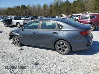 2019 Kia Forte LXS with VIN 3KPF24AD2KE116338, listed as a Copart auction lot 50497795 with 121,324 mi miles and Salvage Title. Bid and sale history available at DreamBid. Image 2.