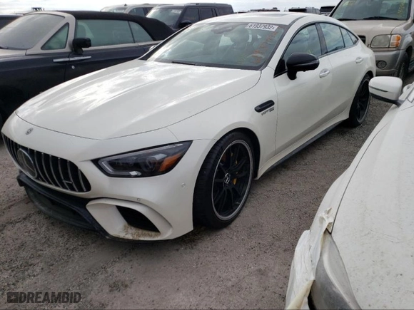 2019 Mercedes-Benz AMG GT with VIN WDD7X8KB7KA006551, listed as a IAAI auction lot 41962236 with 1 mi miles. Bid and sale history available at carsss.com. Image 2.