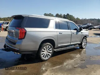 2022 GMC Yukon XL Denali with VIN 1GKS2JKLXNR228983, listed as a Copart auction lot 79202834 with 87,467 mi miles and Salvage Title. Bid and sale history available at carsss.com. Image 3.