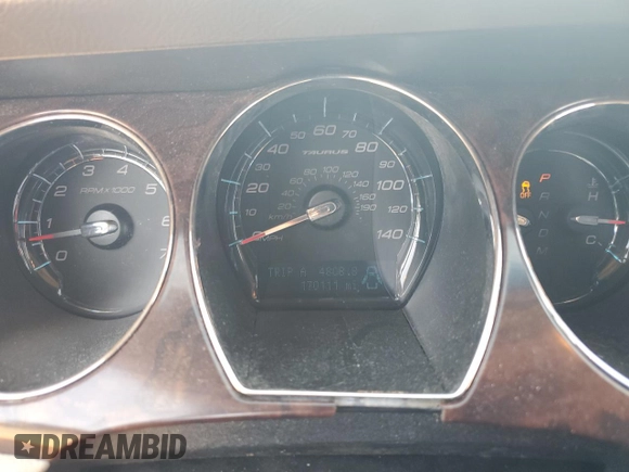 2011 Ford Taurus Limited with VIN 1FAHP2FW8BG168930, listed as a Copart auction lot 53065755 with 170,111 mi miles and Salvage Title. Bid and sale history available at DreamBid. Image 9.