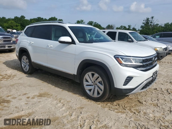 2021 Volkswagen Atlas SEL with VIN 1V2BR2CAXMC562859, listed as a Copart auction lot 60816645 with 72,410 mi miles and Salvage title. Bid and sale history available at DreamBid. Image 4.