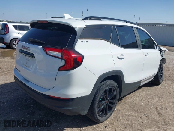 2022 GMC Terrain SLE with VIN 3GKALMEV2NL273267, listed as a IAAI auction lot 41713611 with 25,198 mi miles. Bid and sale history available at carsss.com. Image 4.