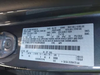 2022 Ford Escape S z VIN 1FMCU9F61NUB52835, wystawiony jako IAAI lot #40083029 z przebiegiem Nie podano mil oraz . Historia ofert i sprzedaży dostępna na DreamBid. Obrazek 9.