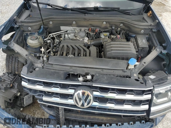 2018 Volkswagen Atlas SEL Premium with VIN 1V2NR2CA1JC572687, listed as a Copart auction lot 55915415 with 75,737 mi miles and Salvage title. Bid and sale history available at DreamBid. Image 12.