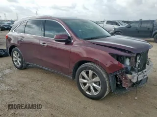 2014 Acura MDX Advance with VIN 5FRYD3H8XEB016782, listed as a Copart auction lot 60734015 with 97,323 mi miles and Salvage title. Bid and sale history available at DreamBid. Image 4.
