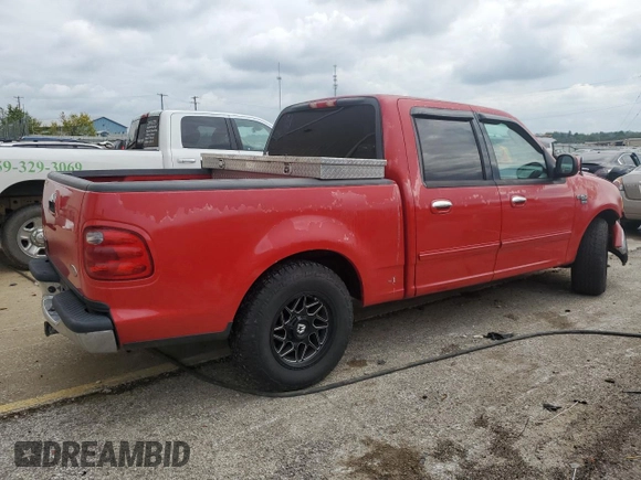 2003 Ford F-150 XLT with VIN 1FTRW07663KA45405, listed as a Copart auction lot 73388854 with 282,406 mi miles and Salvage Title. Bid and sale history available at carsss.com. Image 3.