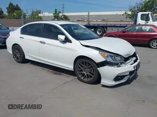 2016 Honda Accord Sedan LX with VIN 1HGCR2F30GA110181, listed as a IAAI auction lot 42074766 with 93,573 mi miles. Bid and sale history available at carsss.com. Image 1.