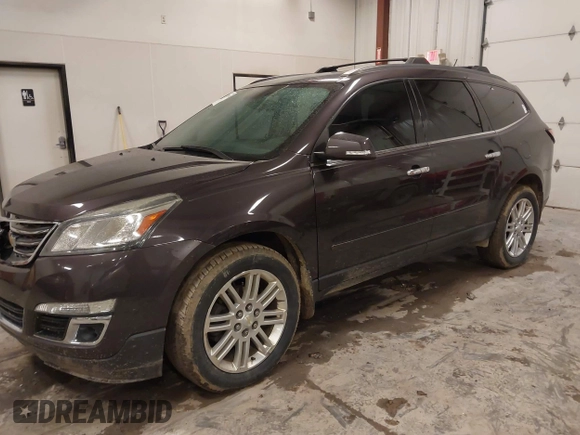 2015 Chevrolet Traverse LT with VIN 1GNKRGKD3FJ156874, listed as a IAAI auction lot 42013789 with 196,377 mi miles. Bid and sale history available at carsss.com. Image 2.