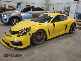 2016 Porsche Cayman GT4 с VIN WP0AC2A87GK197405, выставлен на аукционе Copart как лот 56821184 с пробегом 23 252 миль миль и Чистый • Clean title. История ставок и продаж доступна на DreamBid. Изображение 1.