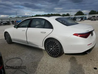2023 Mercedes-Benz S-Class S 500 with VIN W1K6G6DB0PA175105, listed as a Copart auction lot 74262634 with 5,599 mi miles and Salvage Title. Bid and sale history available at carsss.com. Image 2.