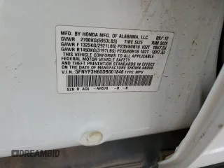 2013 Honda Pilot EX-L z VIN 5FNYF3H60DB001846, wystawiony jako Copart lot #87758365 z przebiegiem 144 345 mil mil oraz Szkoda całkowita • Salvage title. Historia ofert i sprzedaży dostępna na DreamBid. Obrazek 13.