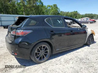 2012 Lexus CT 200h with VIN JTHKD5BH1C2081837, listed as a Copart auction lot 55655115 with Not provided miles and Salvage title. Bid and sale history available at DreamBid. Image 3.