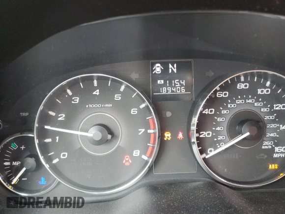 2011 Subaru Outback Limited Power Moon with VIN 4S4BREKC2B2388001, listed as a Copart auction lot 57643985 with 189,406 mi miles and Salvage title. Bid and sale history available at DreamBid. Image 9.