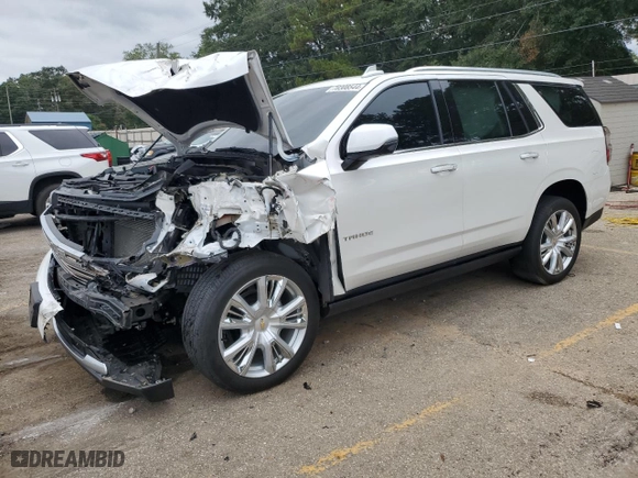 2021 Chevrolet Tahoe High Country with VIN 1GNSKTKLXMR264606, listed as a Copart auction lot 70308544 with 0 mi miles and Salvage Title. Bid and sale history available at carsss.com. Image 1.