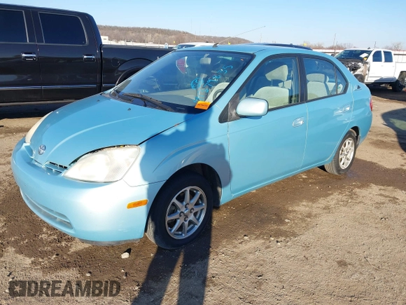 2001 Toyota Prius with VIN JT2BK12U110032698, listed as a IAAI auction lot 41379835 with 140,893 mi miles. Bid and sale history available at carsss.com. Image 17.