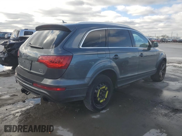 2014 Audi Q7 3.0T S line Prestige with VIN WA1DGAFE2ED004471, listed as a Copart auction lot 48021885 with 103,665 mi miles and Salvage Title. Bid and sale history available at carsss.com. Image 3.