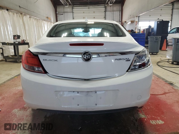 2011 Buick Regal CXL RL2 with VIN W04GP5EC3B1069976, listed as a Copart auction lot 51054465 with 169,433 mi miles and Salvage Title. Bid and sale history available at carsss.com. Image 6.