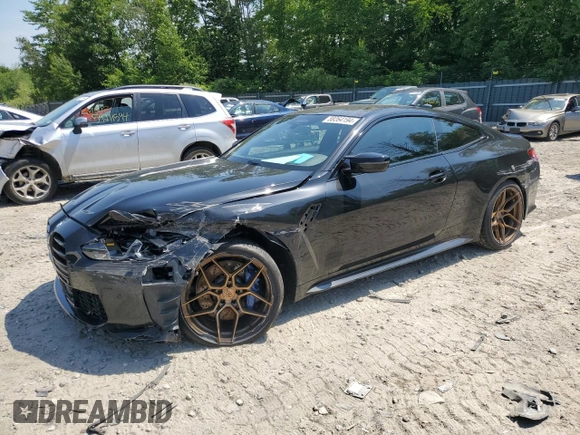 2022 BMW M4 Competition xDrive with VIN WBS43AZ02NCH67299, listed as a Copart auction lot 58264194 with 19,176 mi miles and Salvage Title. Bid and sale history available at carsss.com. Image 1.
