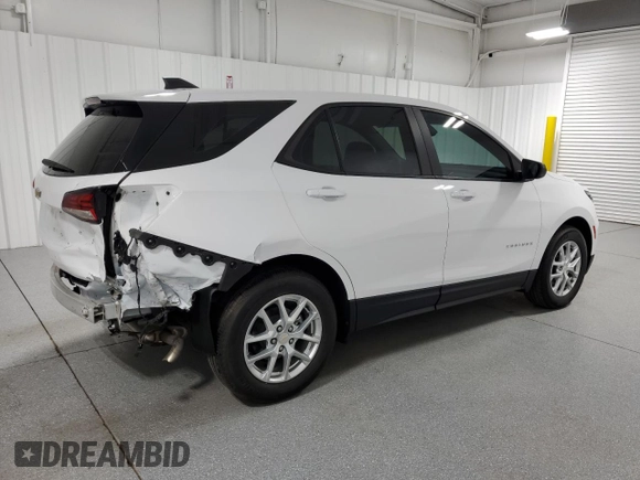 2024 Chevrolet Equinox LS with VIN 3GNAXHEGXRL161340, listed as a Copart auction lot 55029395 with 23,935 mi miles and Clean Title. Bid and sale history available at DreamBid. Image 3.
