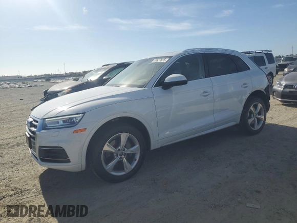 2020 Audi Q5 Premium with VIN WA1ANAFYXL2034037, listed as a Copart auction lot 63627825 with 33,874 mi miles and Salvage title. Bid and sale history available at DreamBid. Image 1.